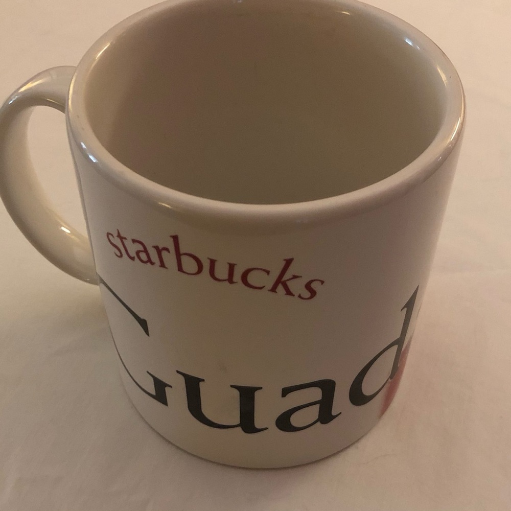 Starbucks White and Red 'Guadalajara Ceramic Mug Travel Series